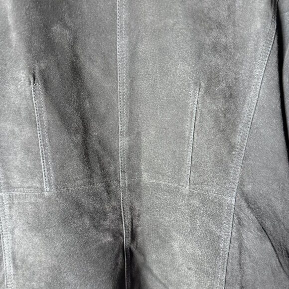 St. John's Bay Black Washable Suede Jacket Size Large - Picture 3 of 7